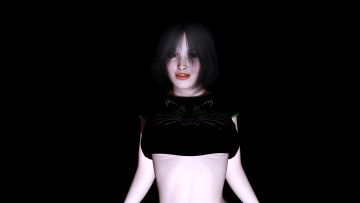 Картинка erika 3д+графика люди+ people девушка взгляд фон