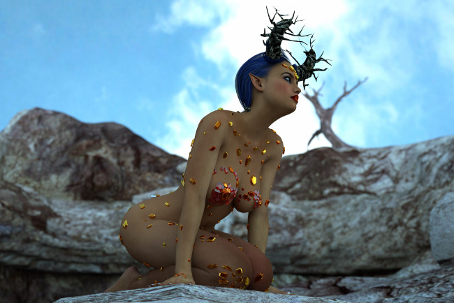 Обои картинки фото 3д графика, существа , creatures, взгляд, кастаника