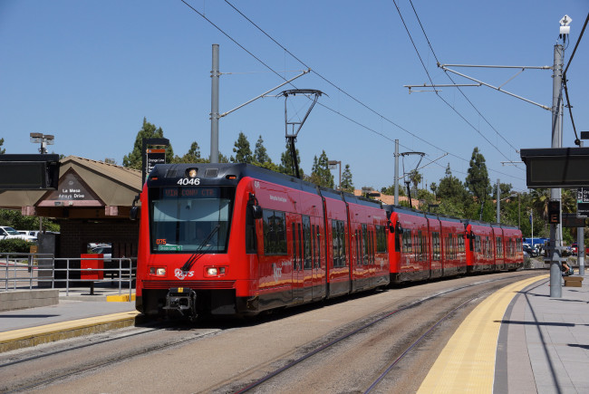 Обои картинки фото техника, трамваи, трамвай, город, рельсы