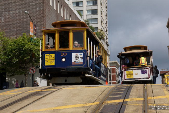 Обои картинки фото техника, трамваи, трамвай, город, рельсы