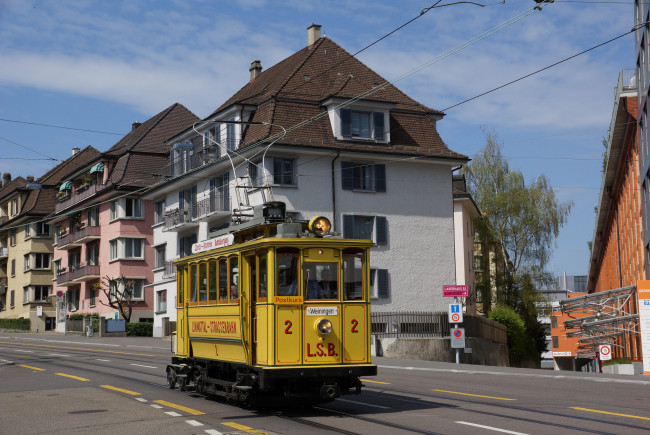 Обои картинки фото техника, трамваи, трамвай, город, рельсы