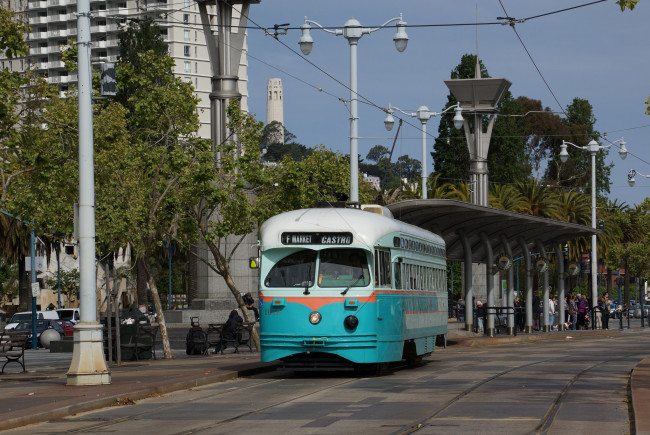 Обои картинки фото техника, трамваи, трамвай, город, рельсы