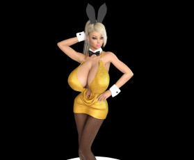 Картинка 3д+графика люди+ people девушка взгляд фон