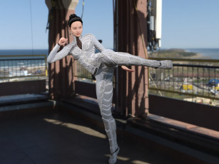 Картинка 3д+графика люди+ people взгляд девушка фон