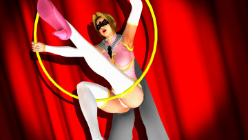 Картинка 3д+графика люди+ people фон девушка взгляд обручь