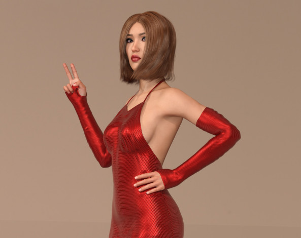 Обои картинки фото 3д графика, люди , people, фон, взгляд, девушка