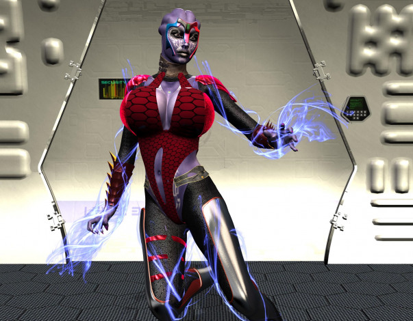 Обои картинки фото 3д графика, фантазия , fantasy, взгляд, девушка, фон