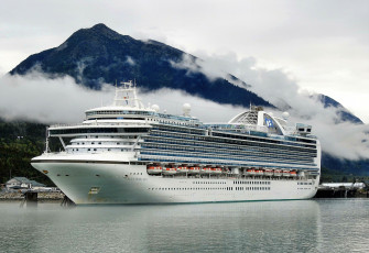 Картинка ruby+princess корабли лайнеры круиз лайнер