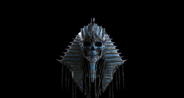 Картинка рисованное минимализм череп египет смерть