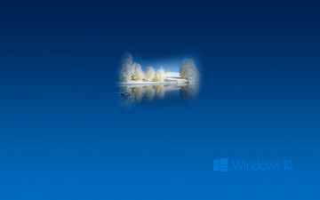 обоя компьютеры, windows  10, логотип, фон