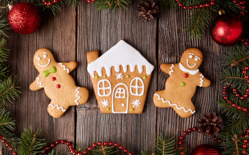 Картинка праздничные угощения xmas новый год выпечка merry gingerbread сладкое печенье глазурь рождество christmas cookies decoration
