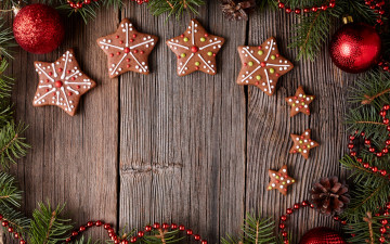 Картинка праздничные угощения xmas новый год выпечка merry gingerbread сладкое печенье глазурь рождество christmas cookies decoration