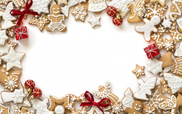 Картинка праздничные угощения xmas новый год выпечка merry gingerbread сладкое печенье глазурь рождество christmas cookies decoration