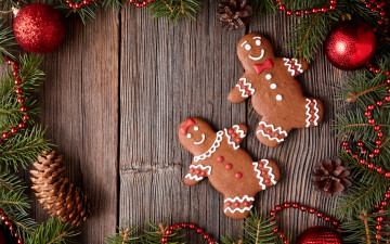 Картинка праздничные угощения xmas новый год выпечка merry gingerbread сладкое печенье глазурь рождество christmas cookies decoration