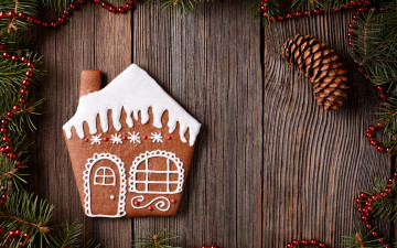 Картинка праздничные угощения xmas новый год выпечка merry gingerbread сладкое печенье глазурь рождество christmas cookies decoration