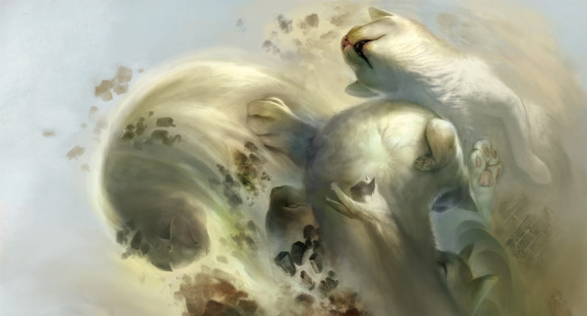 Обои картинки фото рисованное, животные,  коты, кошки