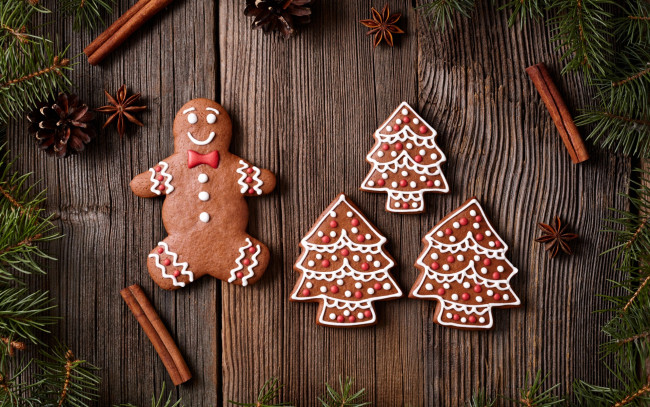 Обои картинки фото праздничные, угощения, xmas, новый, год, выпечка, merry, gingerbread, сладкое, печенье, глазурь, рождество, christmas, cookies, decoration