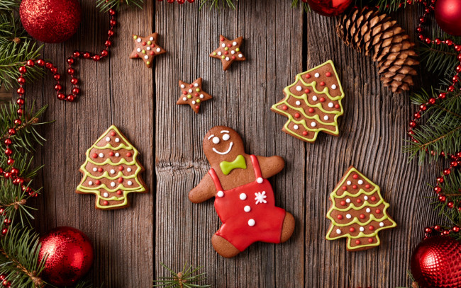 Обои картинки фото праздничные, угощения, xmas, новый, год, выпечка, merry, gingerbread, сладкое, печенье, глазурь, рождество, christmas, cookies, decoration