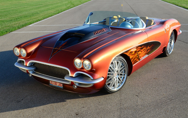 Обои картинки фото автомобили, corvette