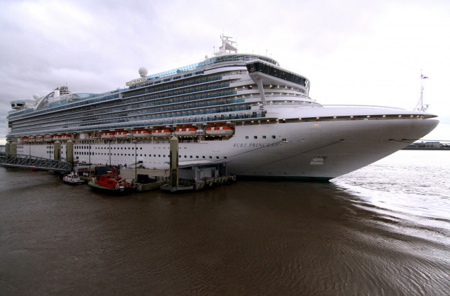 Обои картинки фото ruby princess, корабли, лайнеры, лайнер, круиз