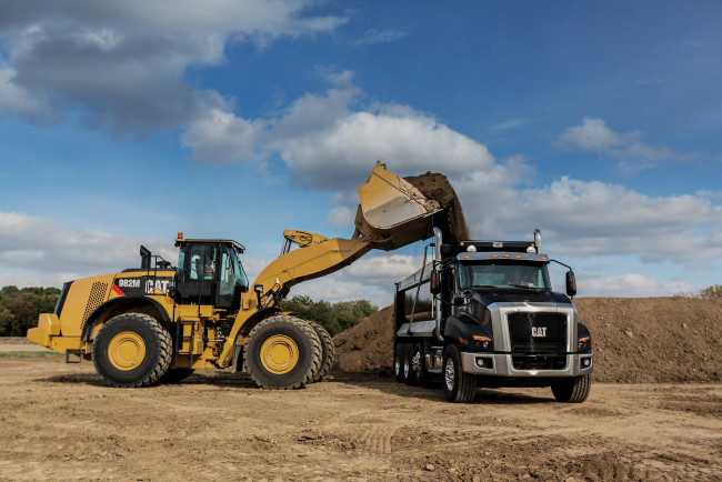 Обои картинки фото техника, фронтальные погрузчики, caterpillar