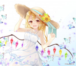 Картинка аниме touhou девушка