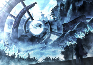 Картинка аниме оружие +техника +технологии фантастика