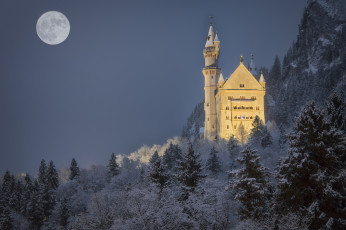Картинка neuschwanstein+castle города замок+нойшванштайн+ германия простор
