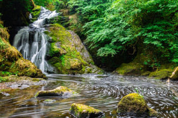 Картинка природа водопады простор