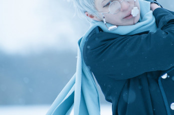 Картинка разное cosplay+ косплей шарф очки парень