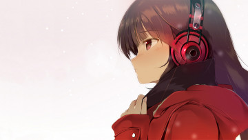 Картинка аниме музыка девушка