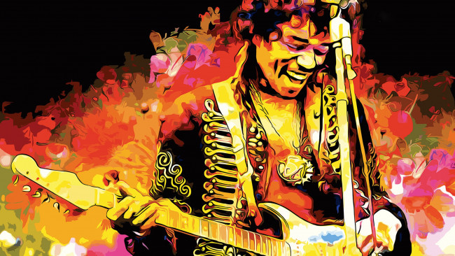 Обои картинки фото jimi-hendrix, музыка, -временный, музыкант