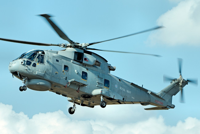 Обои картинки фото merlin, авиация, вертолёты, вертушка