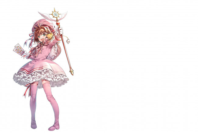 Обои картинки фото аниме, card captor sakura, девочка