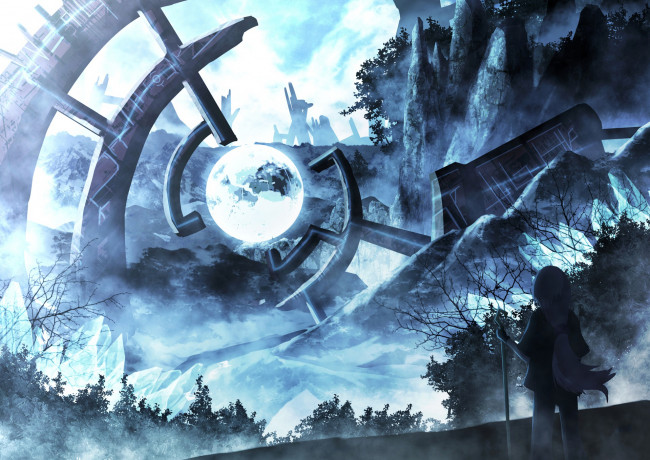 Обои картинки фото аниме, оружие,  техника,  технологии, фантастика