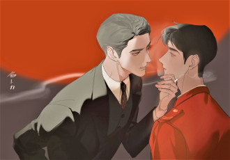 Картинка рисованное люди парни сигарета