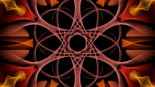 Обои картинки фото абстракция, векторная графика, -графика , graphics, фигуры, пересечение, фон