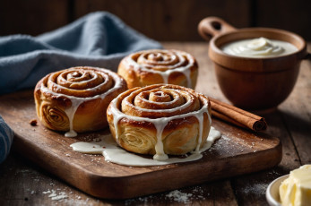 обоя еда, хлеб,  выпечка, булочки, сдобные, корица