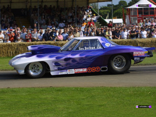 Картинка corvette stingray 1964 c2 автомобили выставки уличные фото