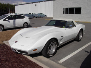 Картинка 1976 chevrolet corvette classic автомобили выставки уличные фото