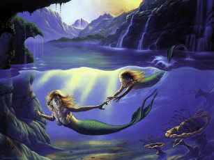 Картинка фэнтези русалки