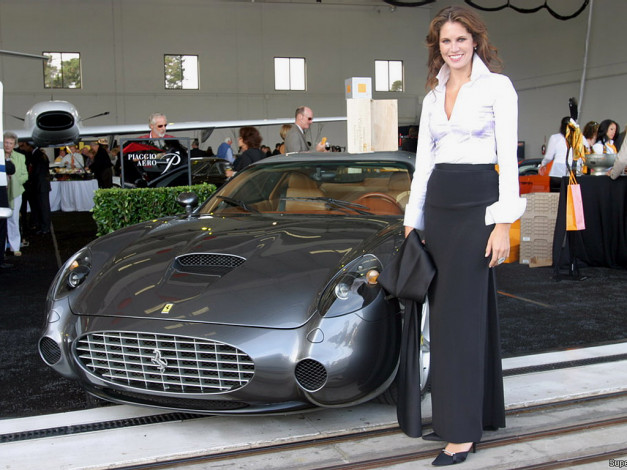 Обои картинки фото ferrari, 575, gtz, автомобили, авто, девушками