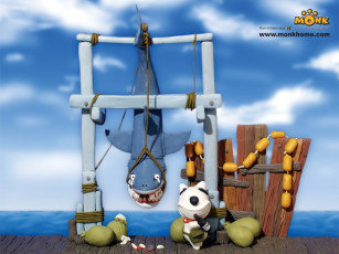 обоя мультфильмы, monk