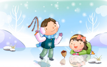 Картинка рисованные дети