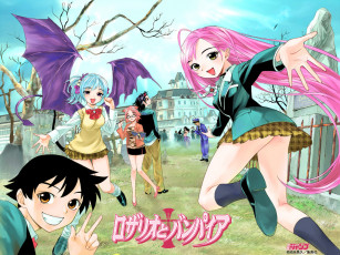 Картинка аниме rosario vampire