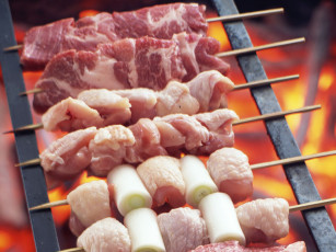 обоя еда, шашлык, барбекю