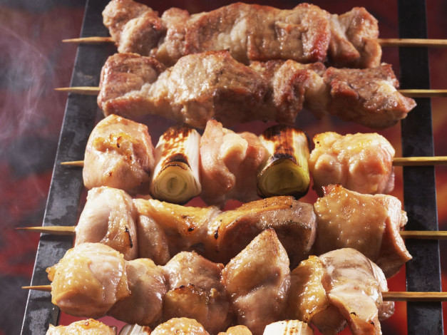 Обои картинки фото еда, шашлык, барбекю