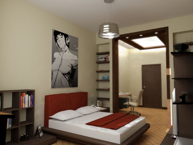 Обои картинки фото интерьер, спальня