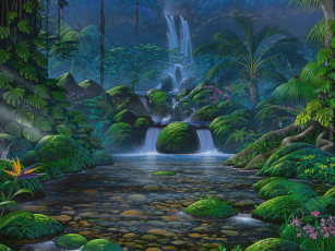 Картинка рисованные природа