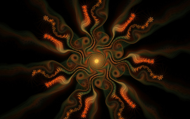 Обои картинки фото 3д, графика, fractal, фракталы, тёмный, фон, узор, абстракция